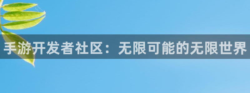 巅峰国际首页：手游开发者社区：无限可能的无限世界